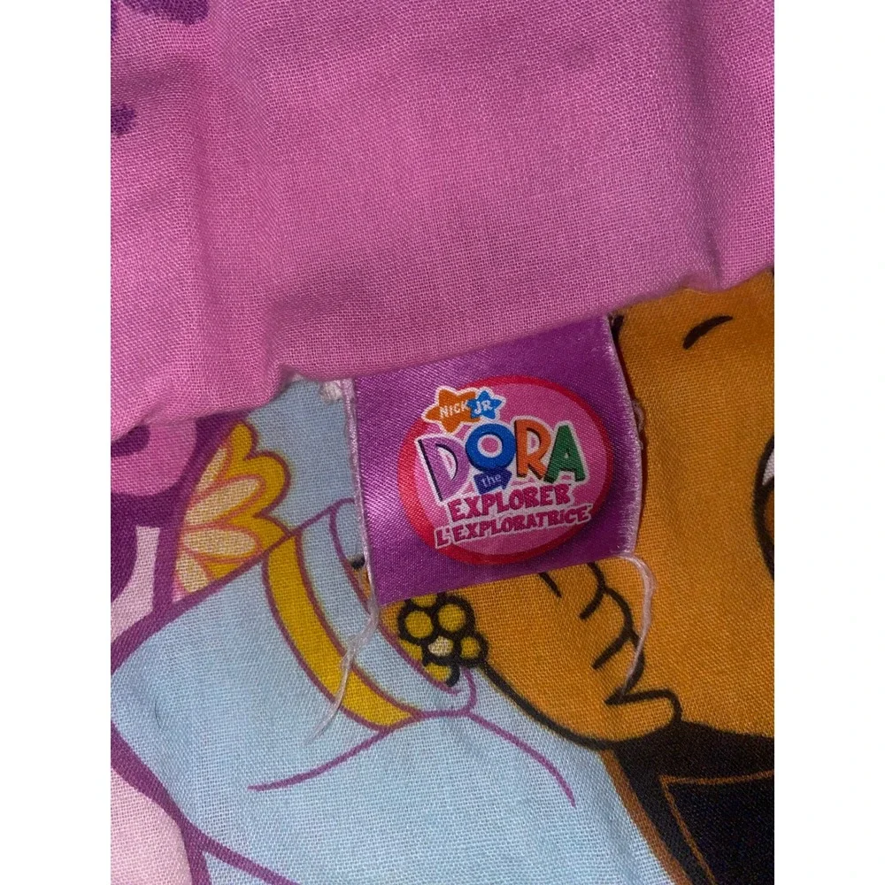 Y2K Vintage Dora The Explorer Comforter Reversible Twin Full Pink Nickelodeon